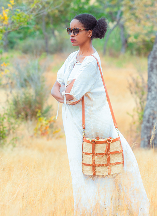 Panier en maille et cuir, Sans Arcidet