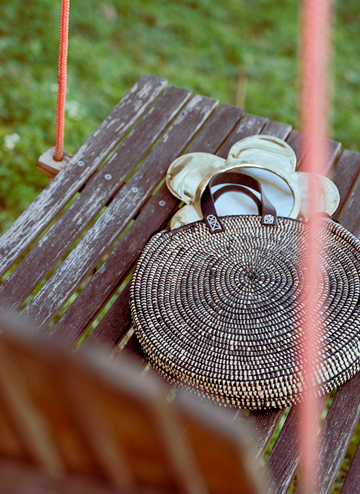 Panier réglisse en osier, Maison Plune