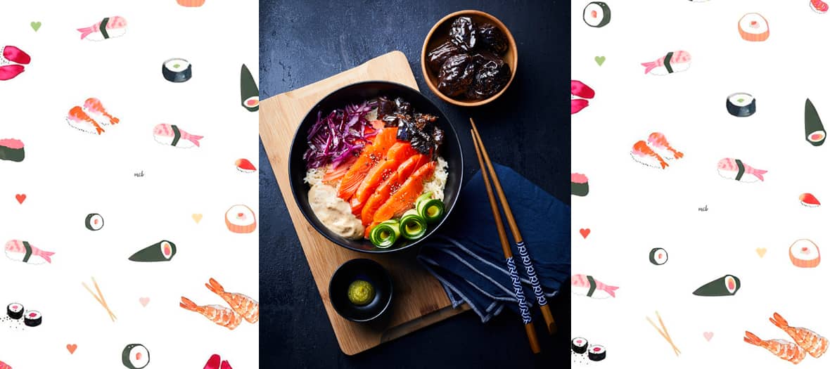 La recette simple du  sashimi bowl inspirée des coffee shops nippo-californien.