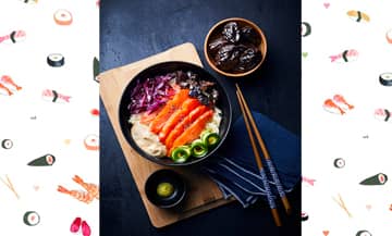 La recette simple du  sashimi bowl inspirée des coffee shops nippo-californien.