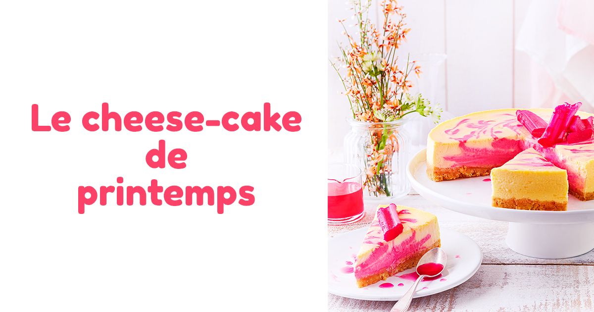 Pink Rhubarb Cheese Cake A 100 Natural And Seasonal Coloring