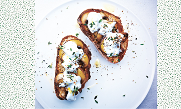 La Recette rapide de la Tartine Champignons Burrata