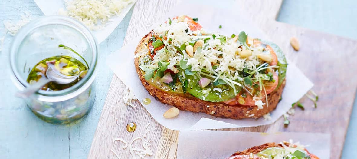 La recette de la Bruschetta Fromage à base d'Emmentaler AOP