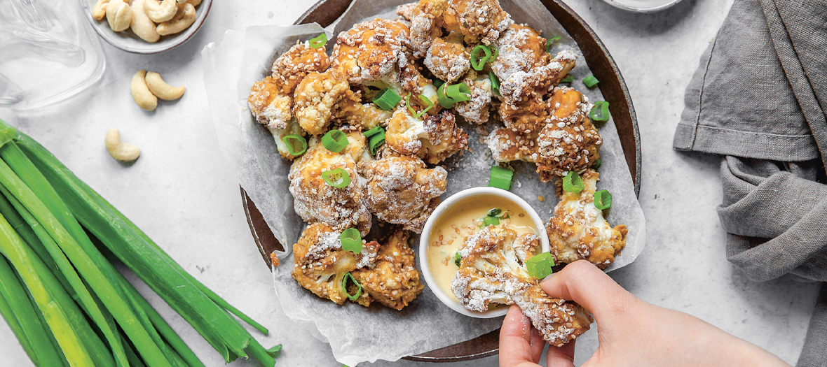 Recette veggie et healthy de nuggets de chou-fleur