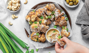 Recette veggie et healthy de nuggets de chou-fleur