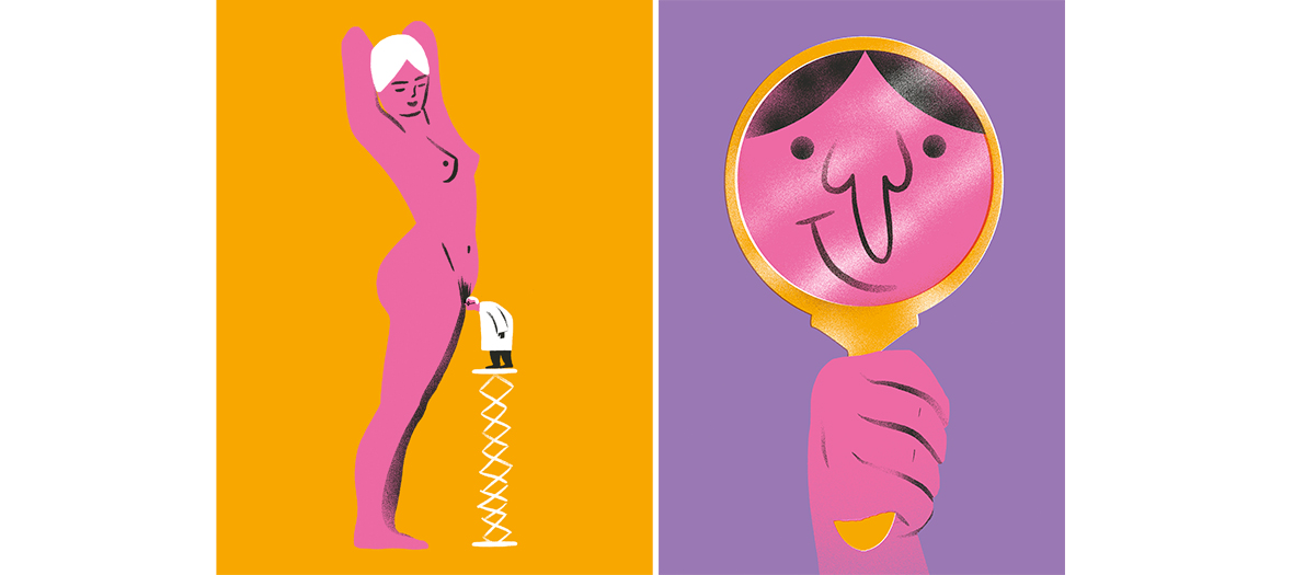 Illustrations qui composent le livre le sexe selon Maia