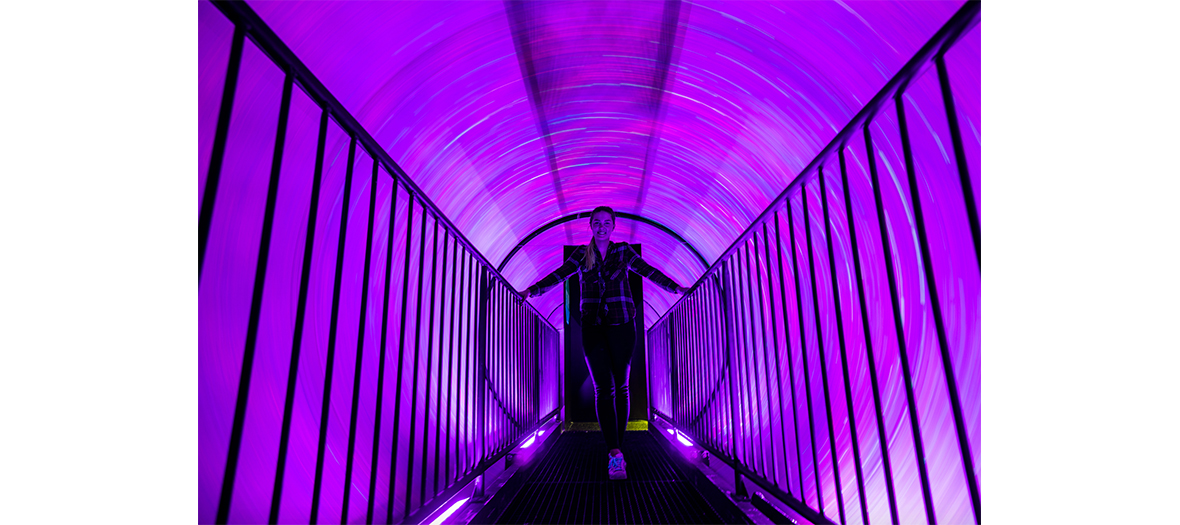 Le tunnel Vortex au Musée de L’Illusion à Paris 