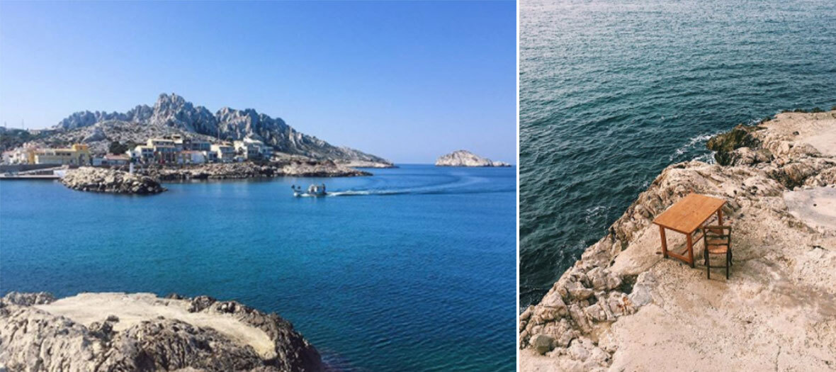 tuba club marseille avec 5 chambres d'architecte, en l’occurrence Marion Mailaender, un resto et un bar, le tout les pieds dans l’eau en plein cœur des calanques aux Goudes.