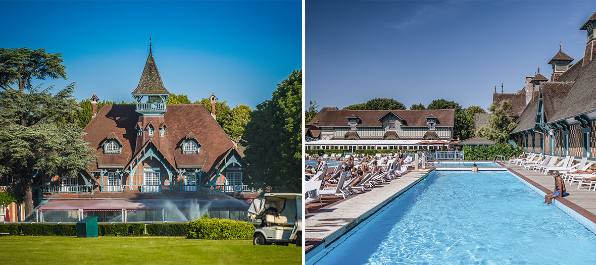 L’Hôtel Saint-Cloud et sa piscine idyllique en pleine nature, parfait pour une escapade luxueuse près de Paris.