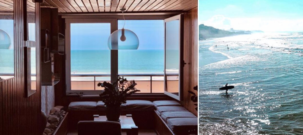 Bed & Surf offer with 2 courses and 1 night at the Carlina Lodge in Biarritz