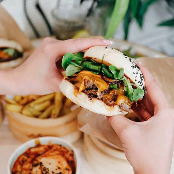 The Thai burger at Shiso in Paris