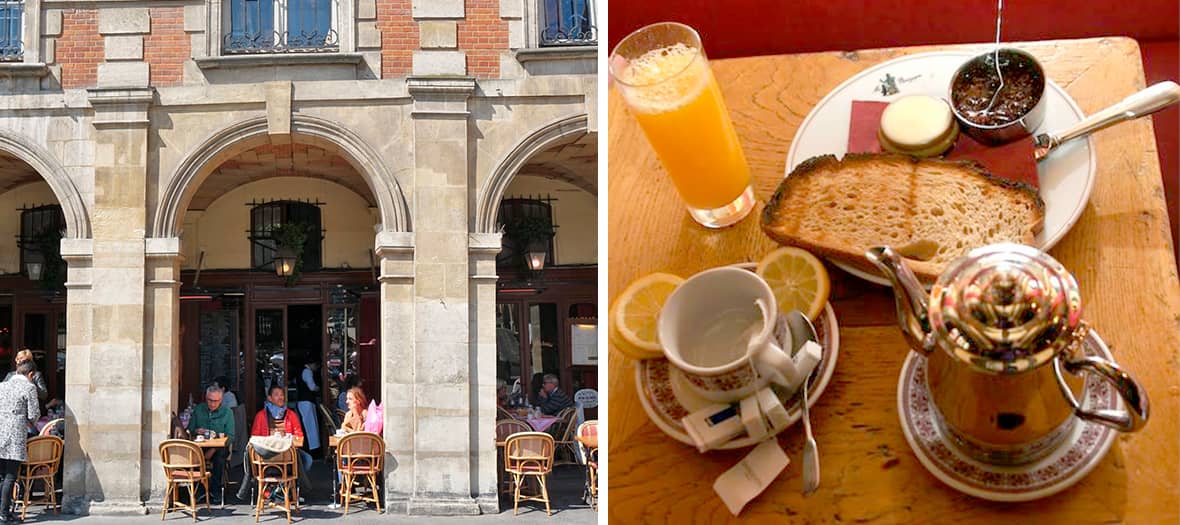 La café Ma Bourgogne Place des Vosges