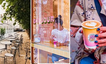 Bonjour coffee shop at Palais Royal in Paris