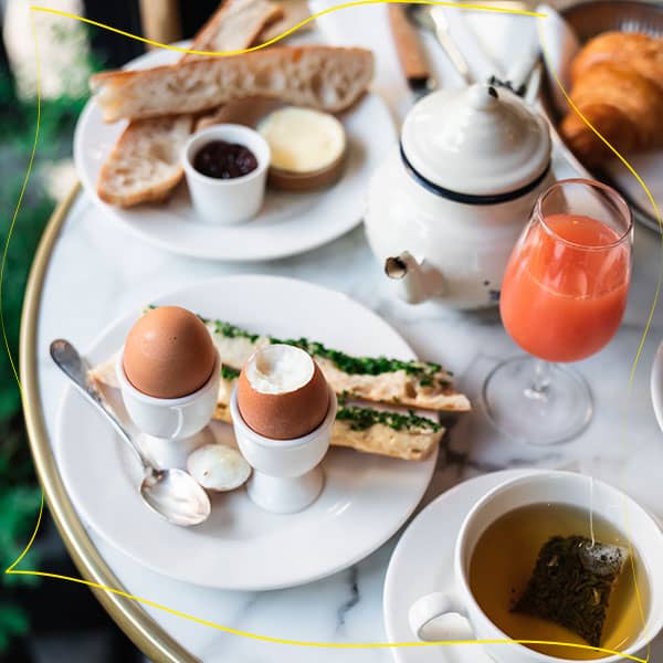 The Café de Luce breakfast