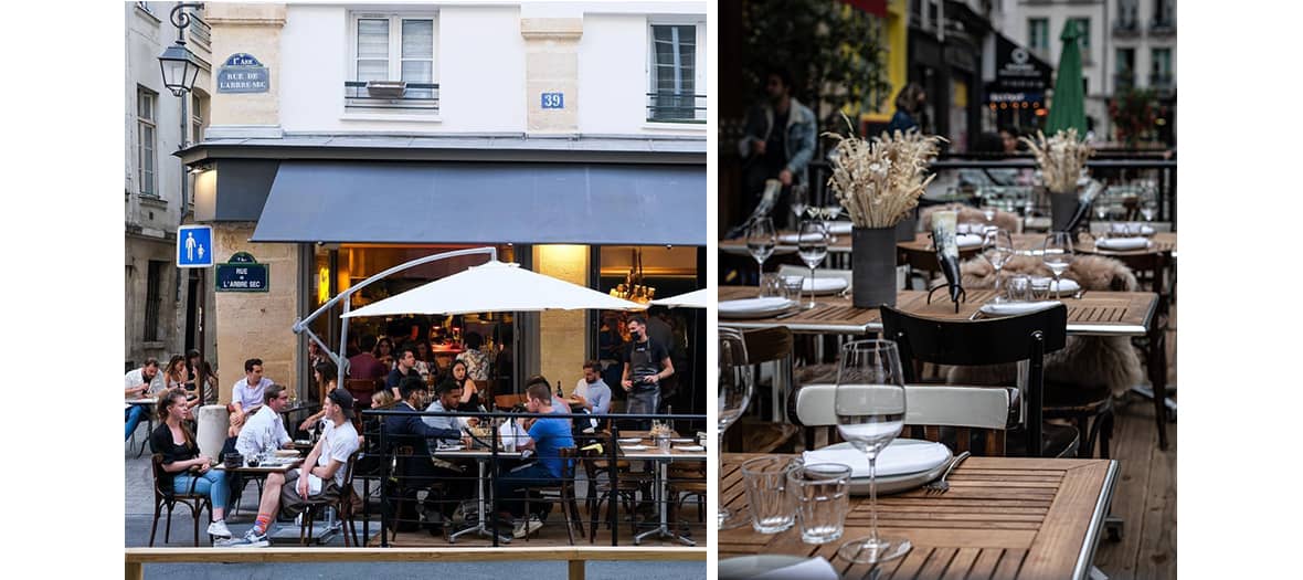 La terrasse du restaurant Liquide par Matthias Marc