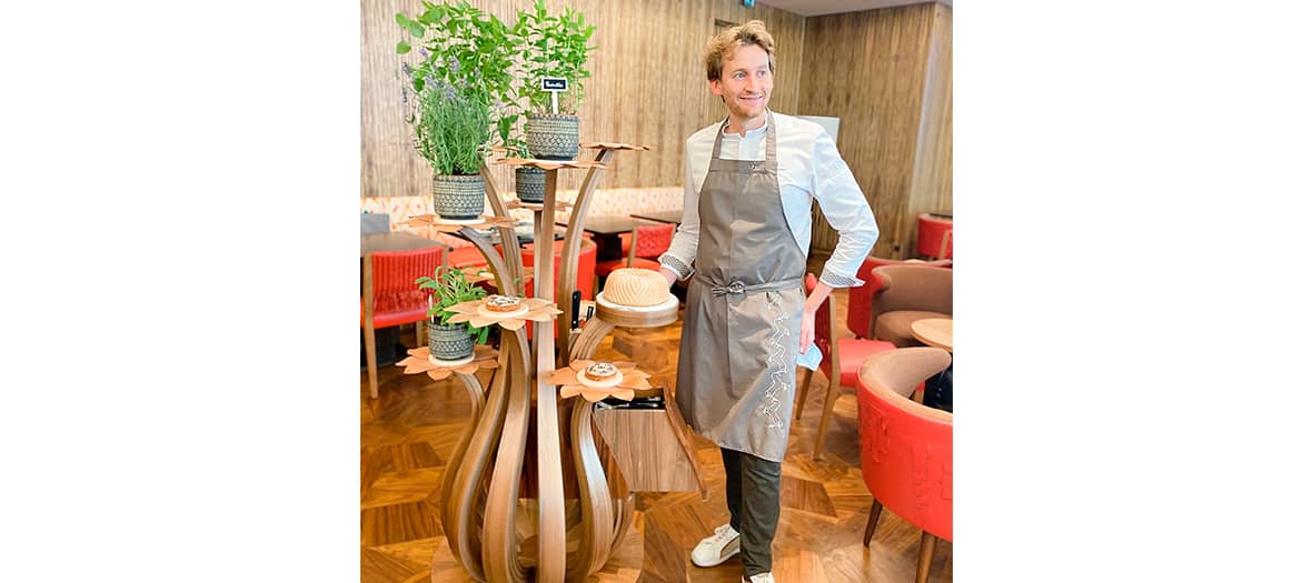 Le pâtissier Maxime Frédéric au restaurant Limbar