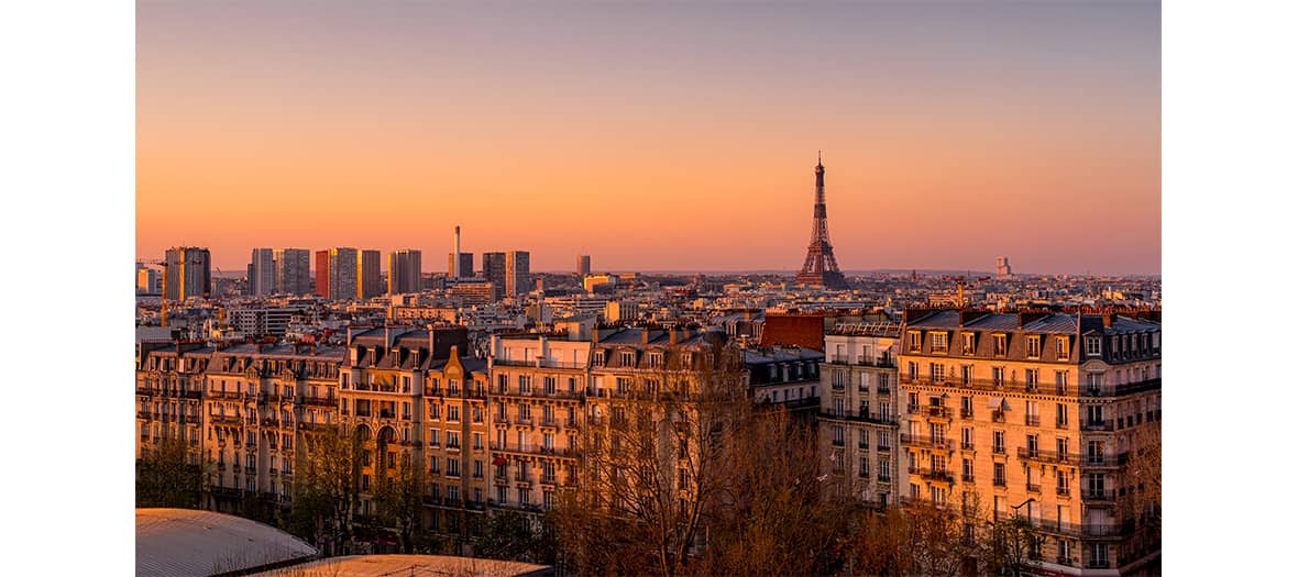 Le vue du rooftop de Pedzouille la Grange à Paris