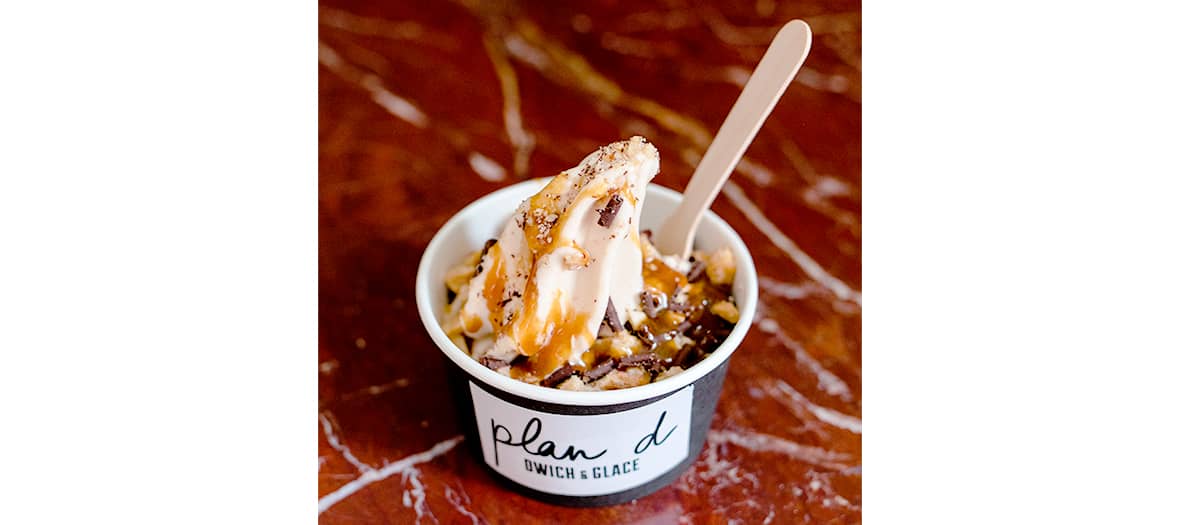 Lactose-free ice cream at Plan D