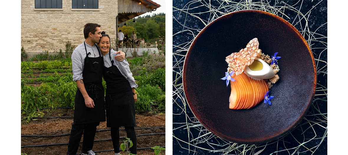 Sayaka et Gil du restaurant Le Garde Champêtre