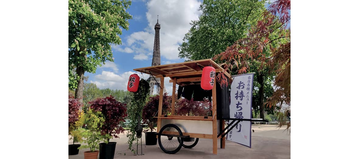 The Hanami terrace at the Trocadero in Paris