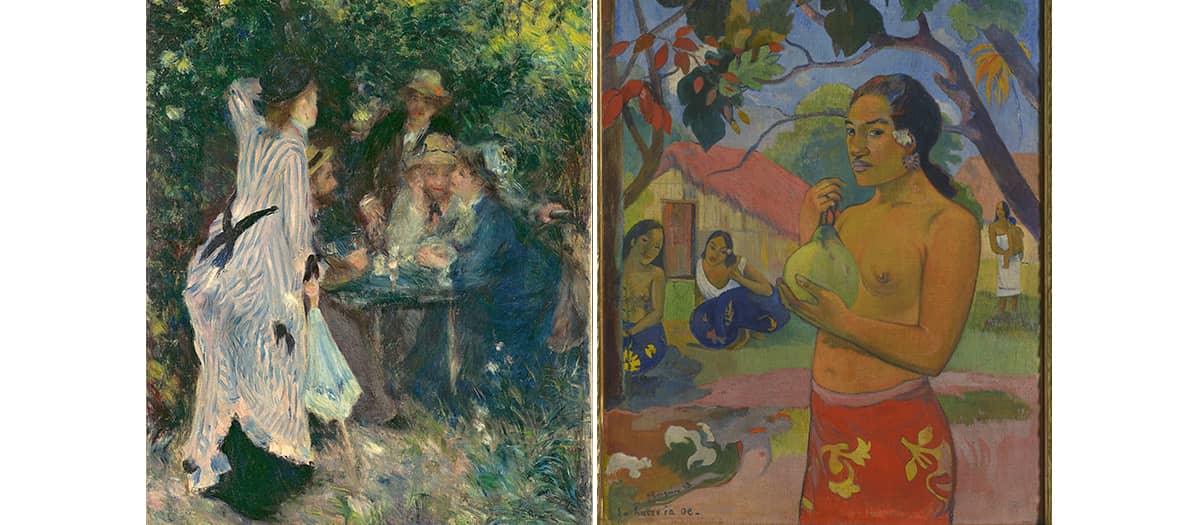 Renoir and Gaugin paintings exhibitions