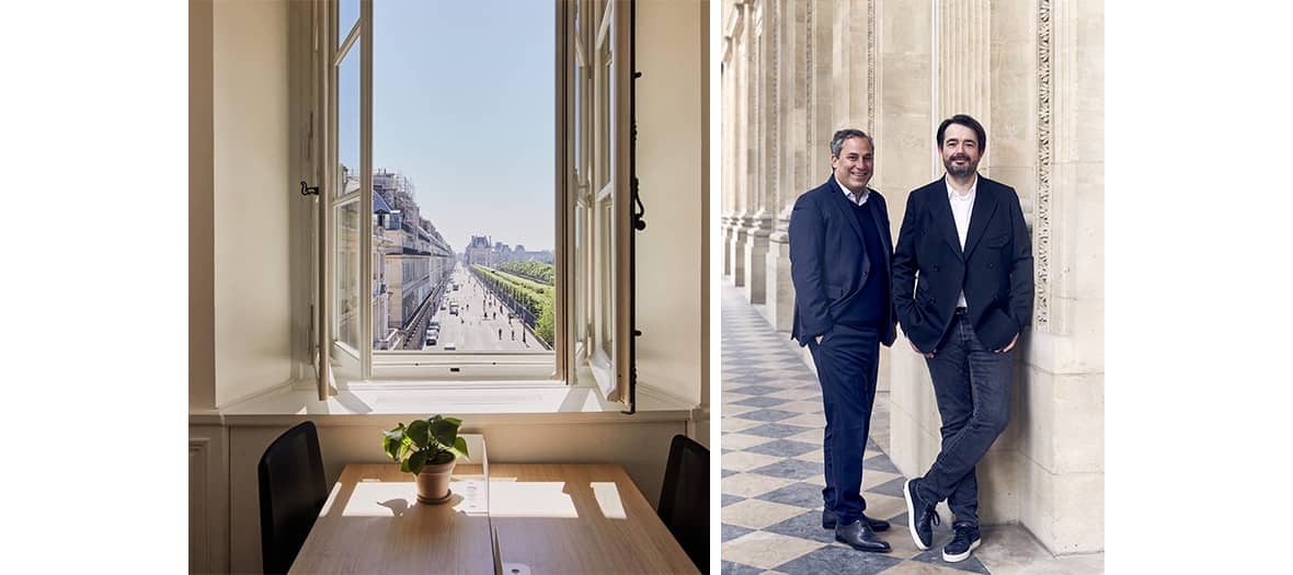 The Mimosa restaurant at the Hôtel de la Marine in Paris