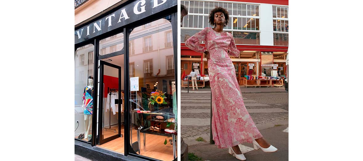 Vintage clothes at the Lapin boutique in Paris