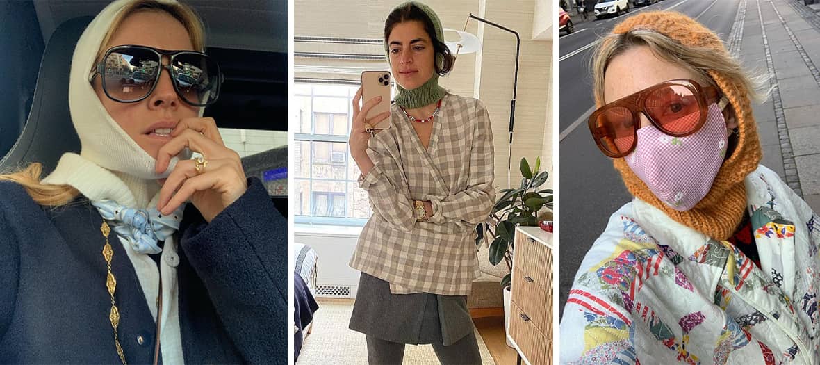 The balaclavas are worn by instagramers like Leandra Medine, Blanca Miró, Pernille Rosenkilde