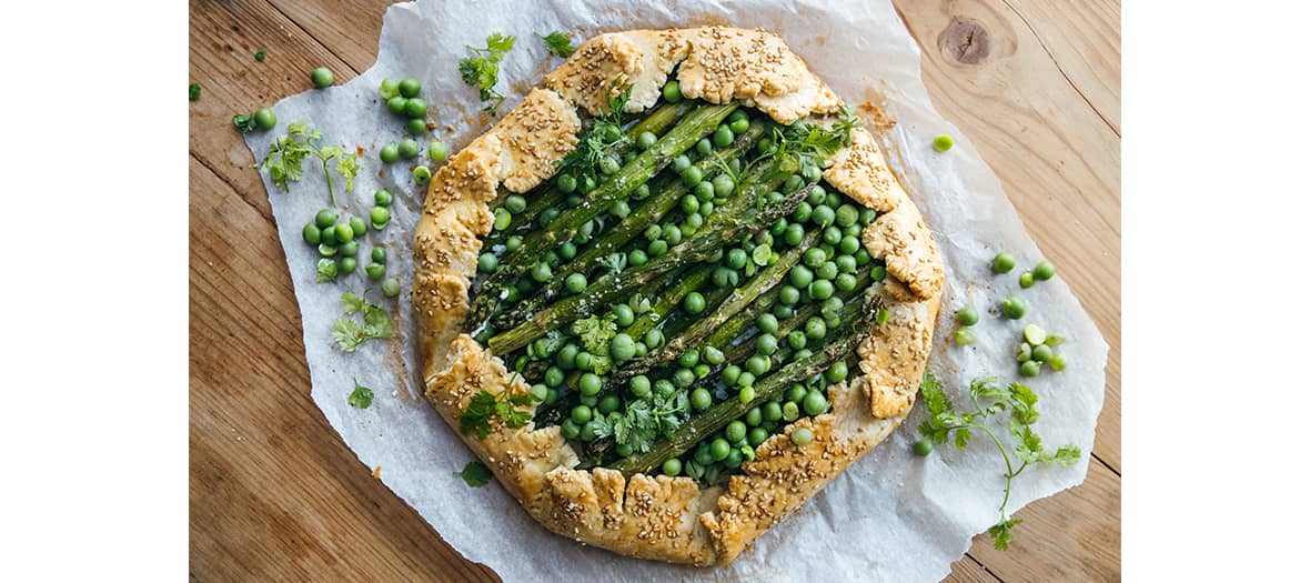 La tarte asperge et petit pois Emile Franzo