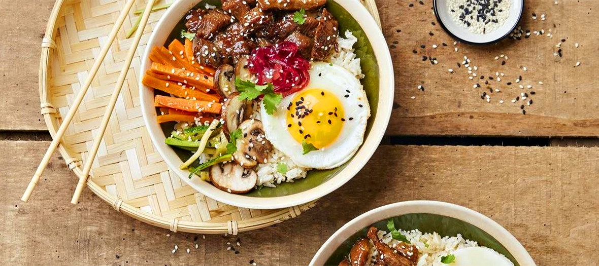 La recette du bibimbap à l'agneau par le collectif jadorelagneau