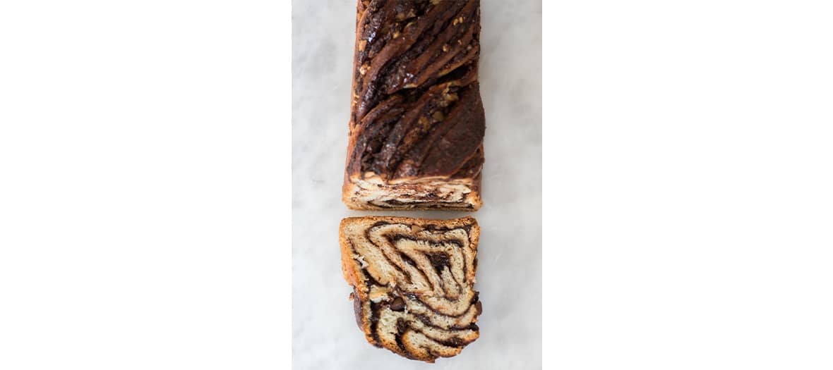 babka pour le petit déjeuner de La mère de Famille.