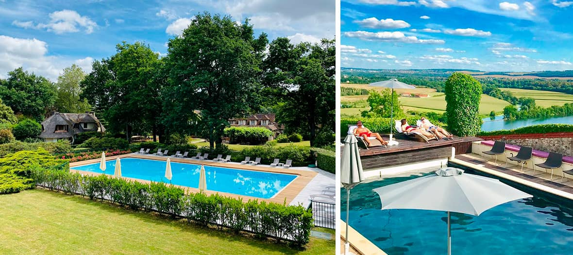 Hotels with swimming pools outside Paris.