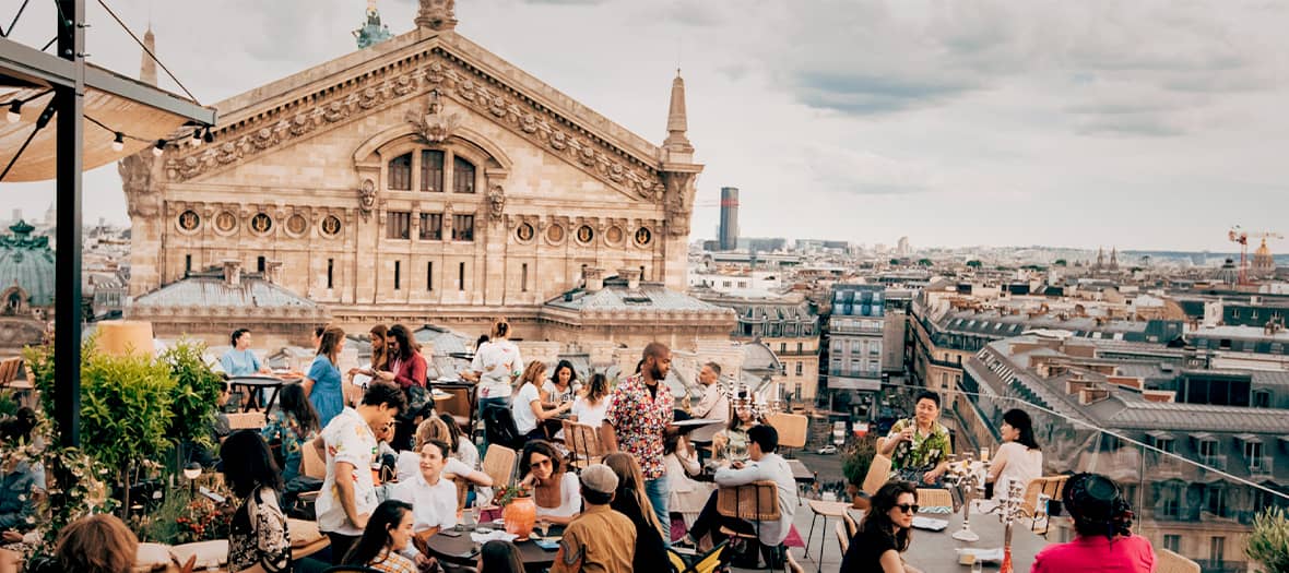 Le rooftop de l'hôtel Paradiso à Paris