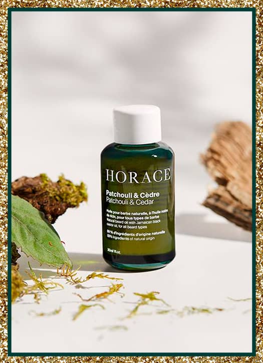 Huile pour Barbe Patchouli & Cèdre de chez Horace