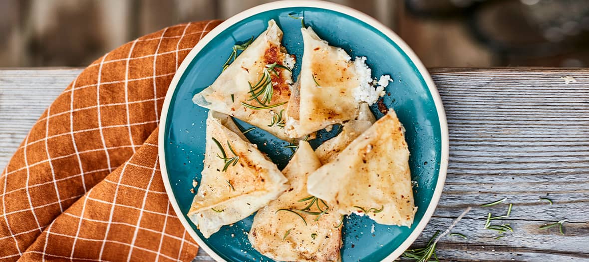 La recette de la brique Chevre de Delphine Lebrun