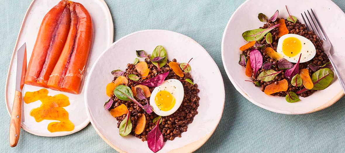 Salade Lentilles Poutargue