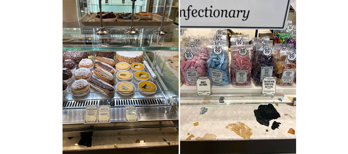 Pastries at the Sebastien Gaudard café in Paris