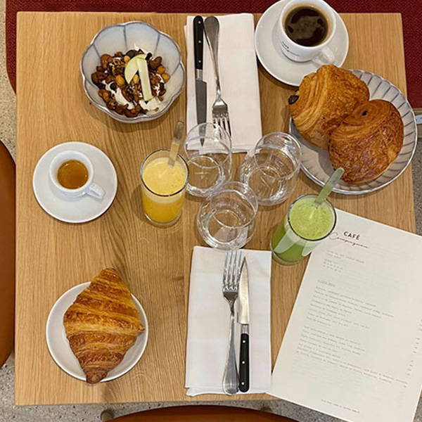 Breakfast at Café Compagnon in Paris
