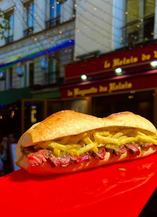 The baguette sandwich from La Baguette du Relais