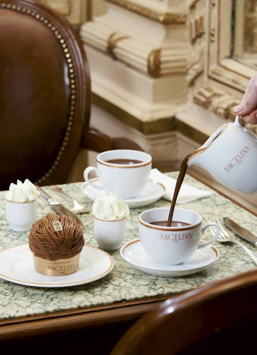 Have a hot chocolate at Angélina in Paris