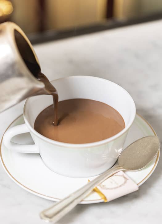 Have a hot chocolate at Ladurée