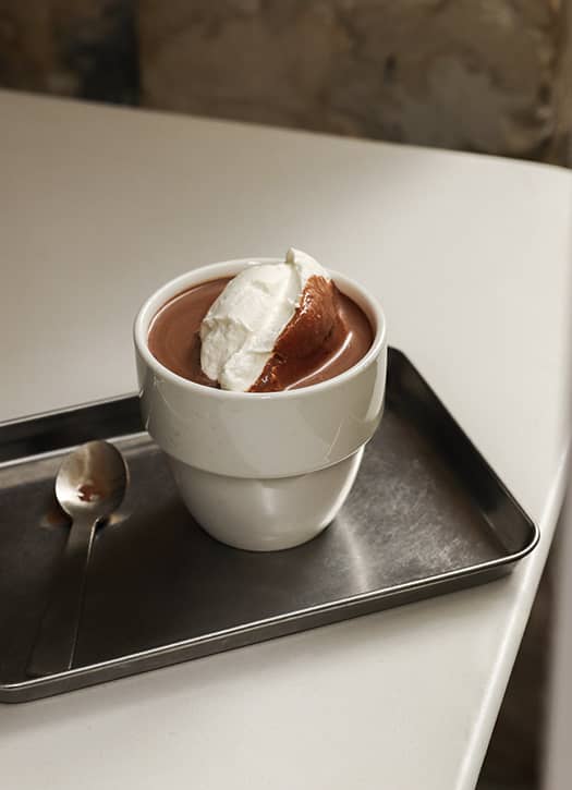 Have a hot chocolate at Plaq, the chocolate factory