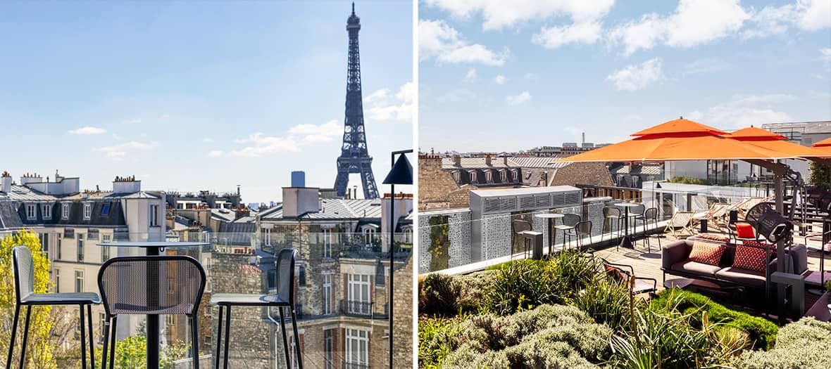 Le rooftop de Canopy Hôtel Trocadéro