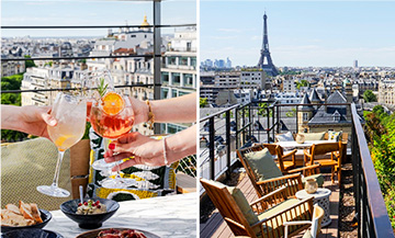 Le rooftop de la Villa M à Paris