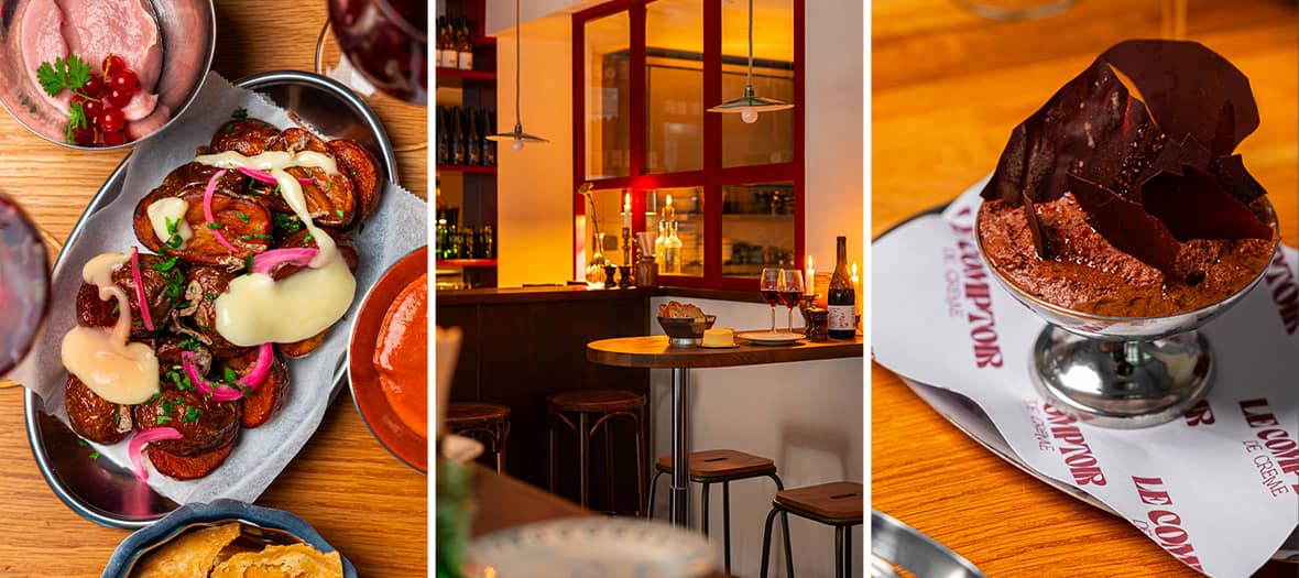 Comptoir de crème menu
