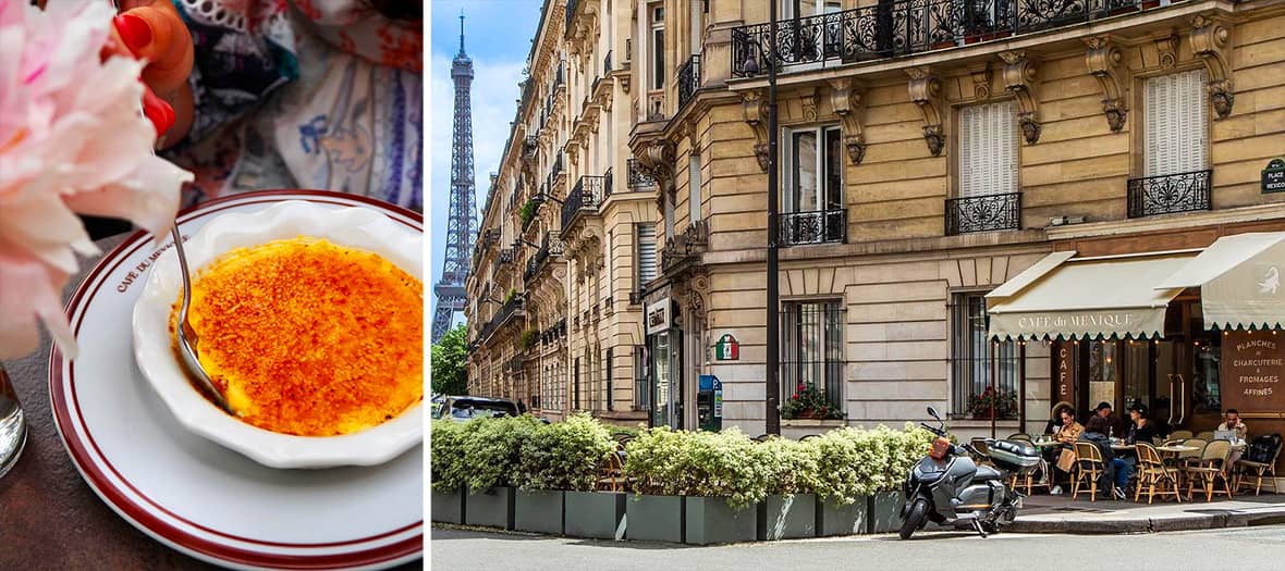 The cafe du Mexique terrace in Paris
