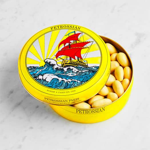 Amandes Chocolat Blanc et Citron, Petrossian