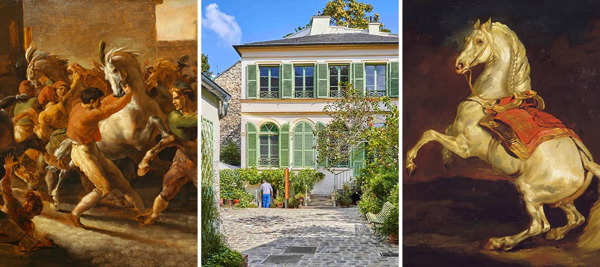 Les chevaux de Géricault cultural exhibition at La vie romantique museum in Paris