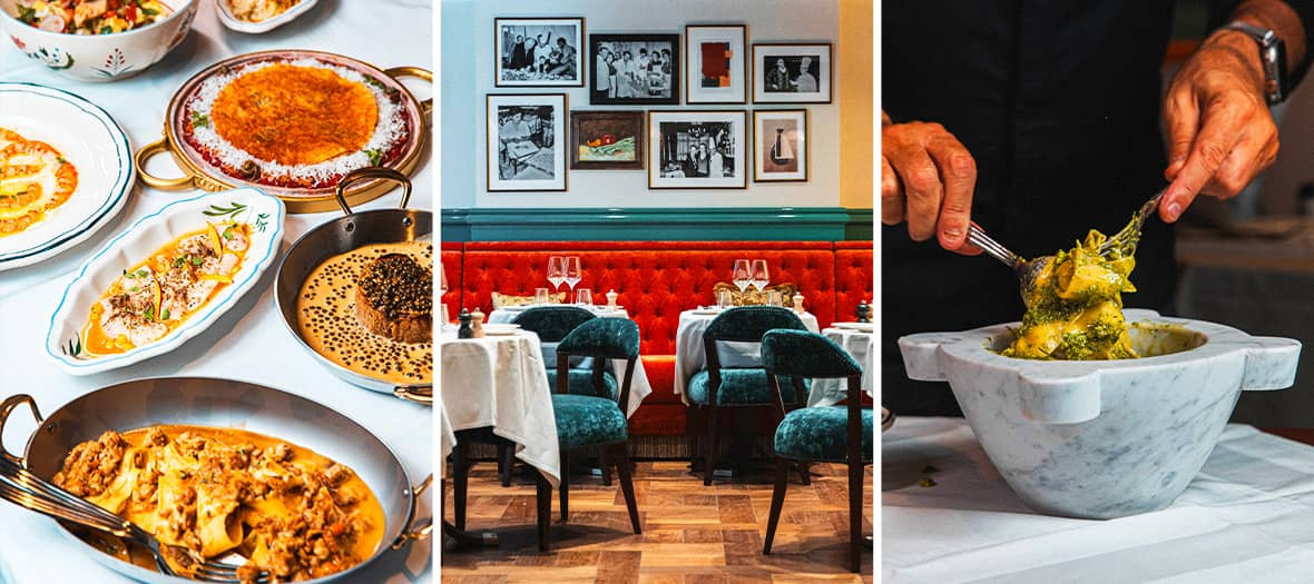 The italian restaurant Zeffirino in Paris