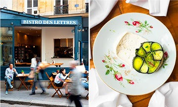 The Bistrot des lettre restaurant in Paris